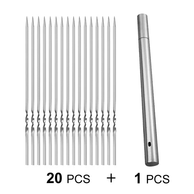 10_&_20Pcs_Stainless_Steel_Barbecue_Skewers_20pcs