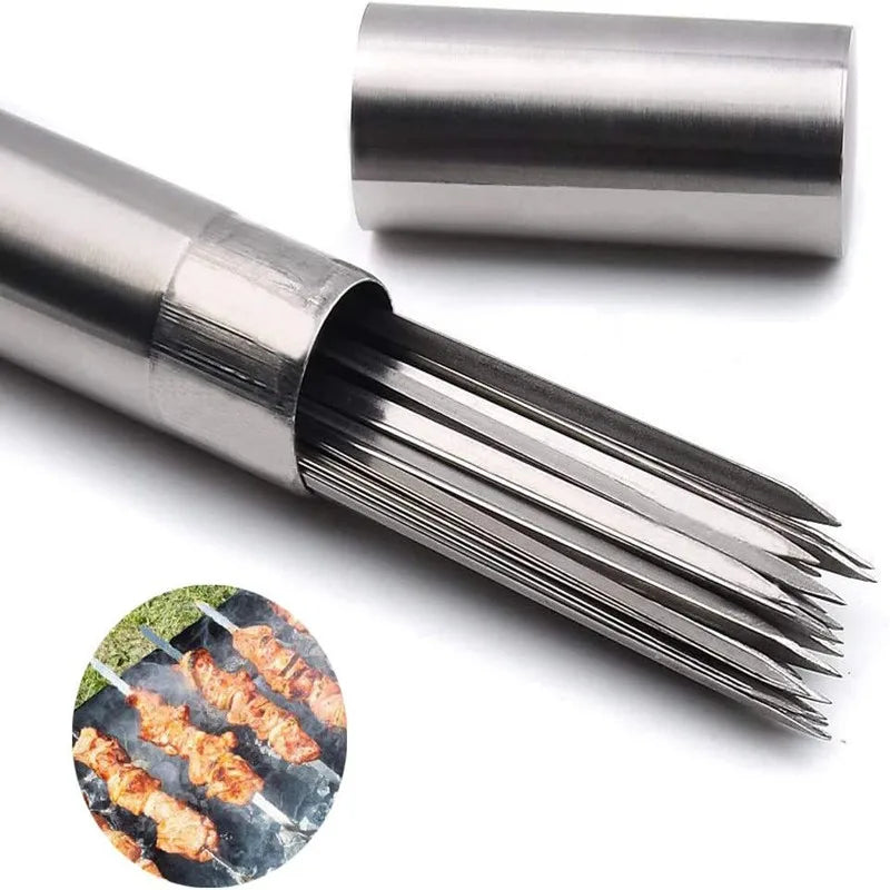 10_&_20Pcs_Stainless_Steel_Barbecue_Skewers_bbq