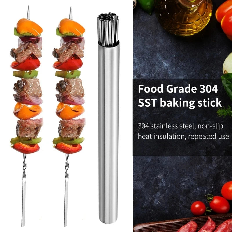 10_&_20Pcs_Stainless_Steel_Barbecue_Skewers_food