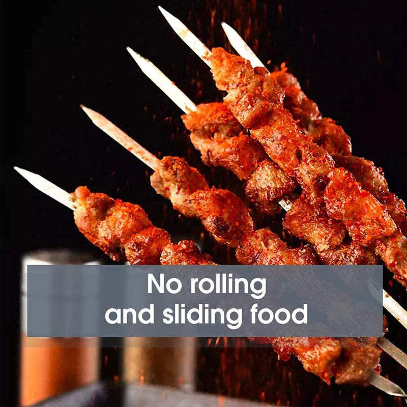 10_&_20Pcs_Stainless_Steel_Barbecue_Skewers_rolling