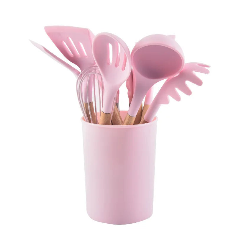 12Pcs Silicone Cooking Utensils Set