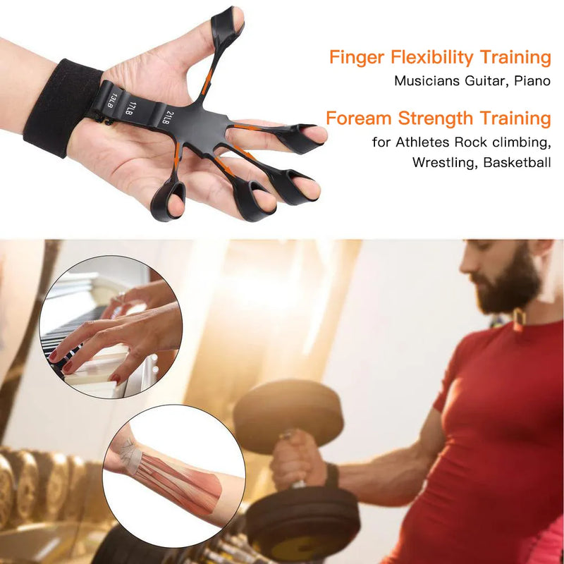 Finger Gripper Exerciser Resistant Strengthener