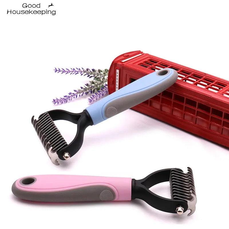 Pet Dog and Cat Grooming Shedding Tool