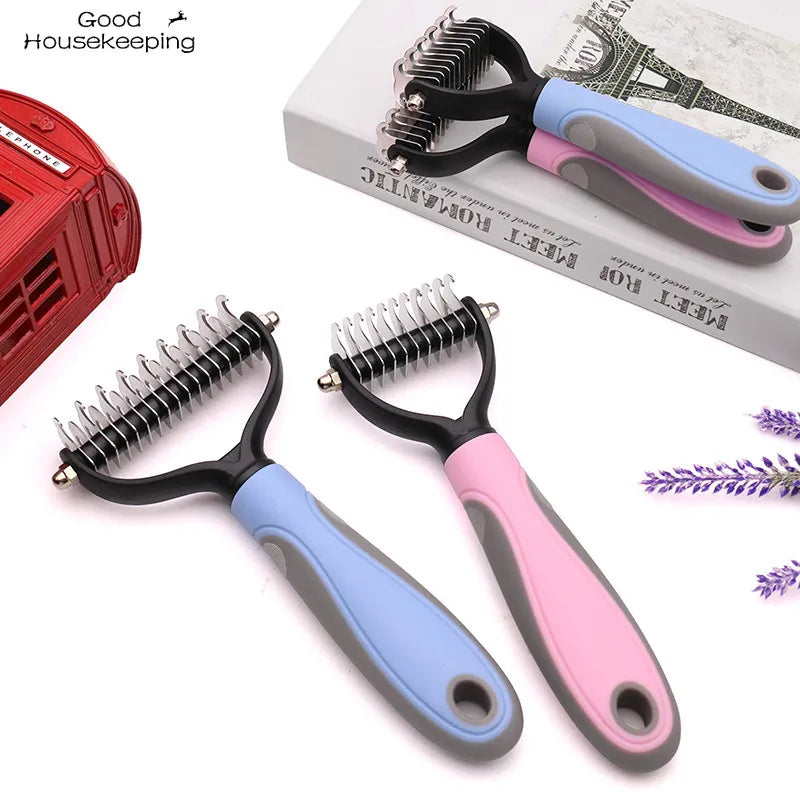 Pet Dog and Cat Grooming Shedding Tool