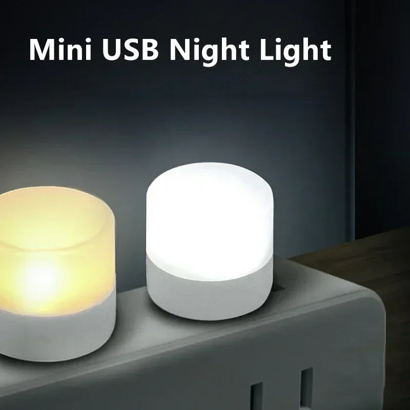 Mini USB Night Light Warm & White