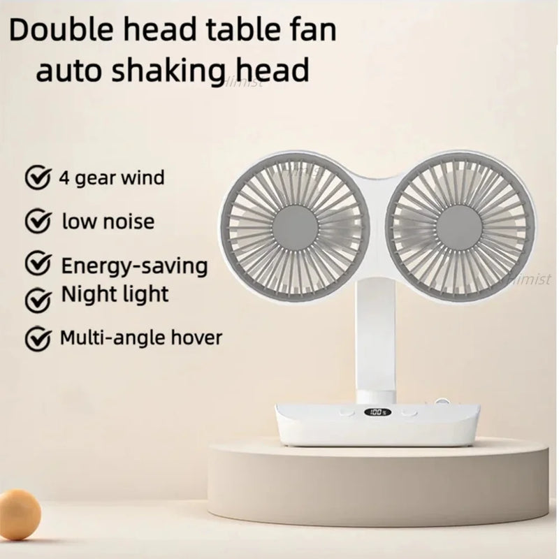 Dual Head Table Fan