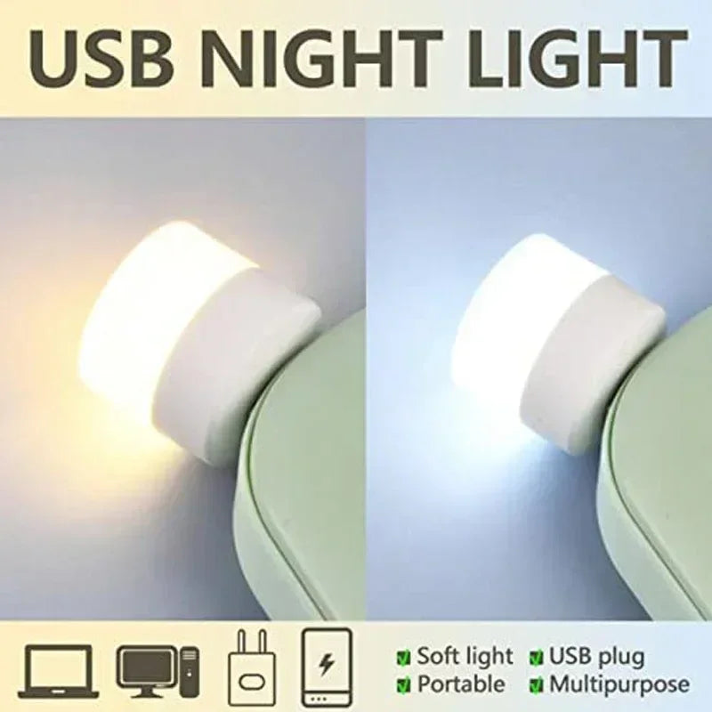 Mini USB Night Light Warm & White