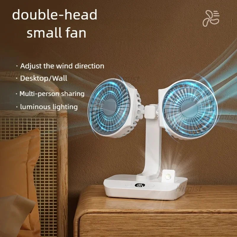 Dual Head Table Fan