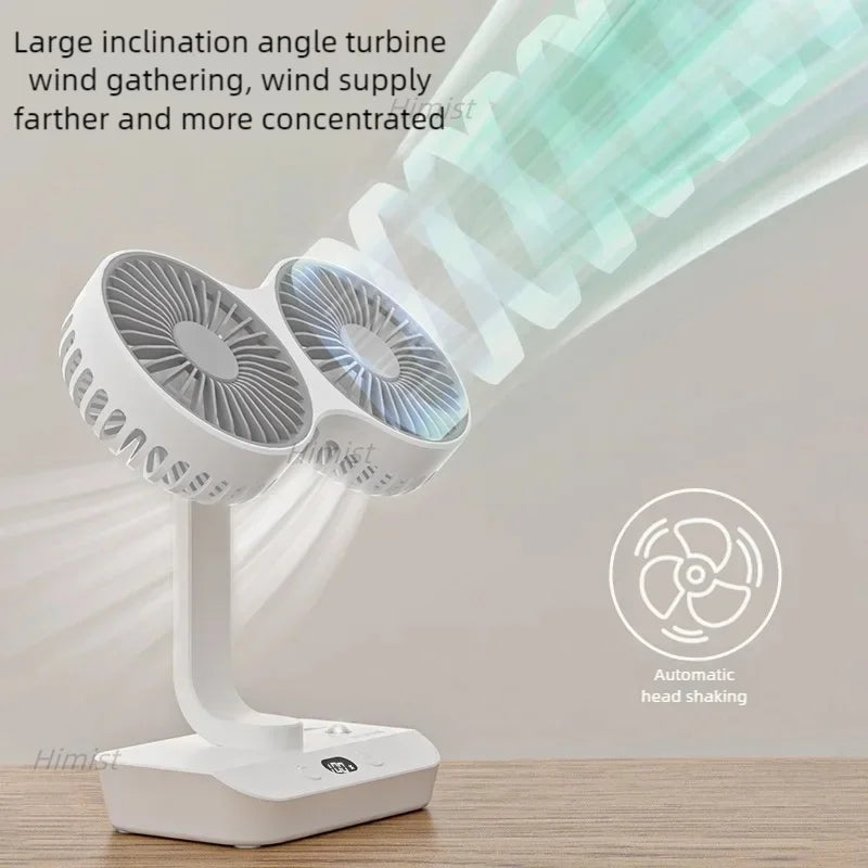 Dual Head Table Fan