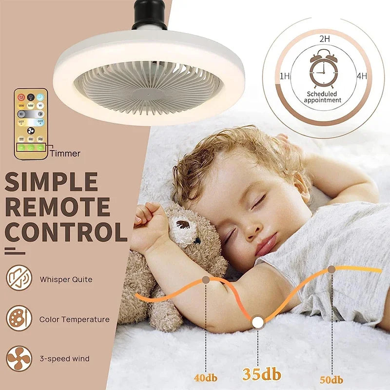 3in1 Ceiling Fan With Lighting Lamp