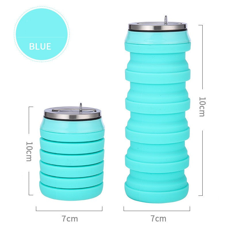 Silicone Folding Retractable Sports Water Bottle