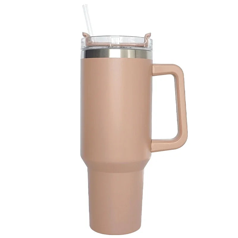 Thermal Tumbler With Lids Straw Coffee Tumbler