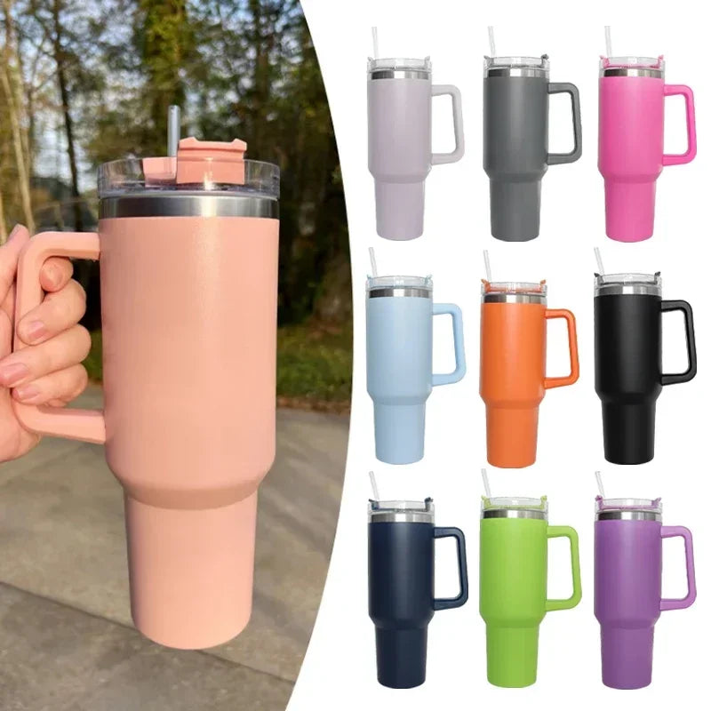 Thermal Tumbler With Lids Straw Coffee Tumbler