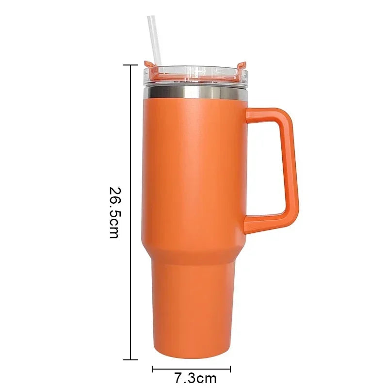 Thermal Tumbler With Lids Straw Coffee Tumbler