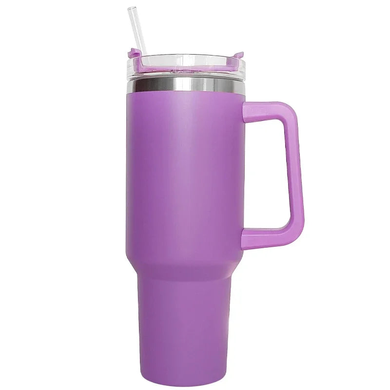 Thermal Tumbler With Lids Straw Coffee Tumbler