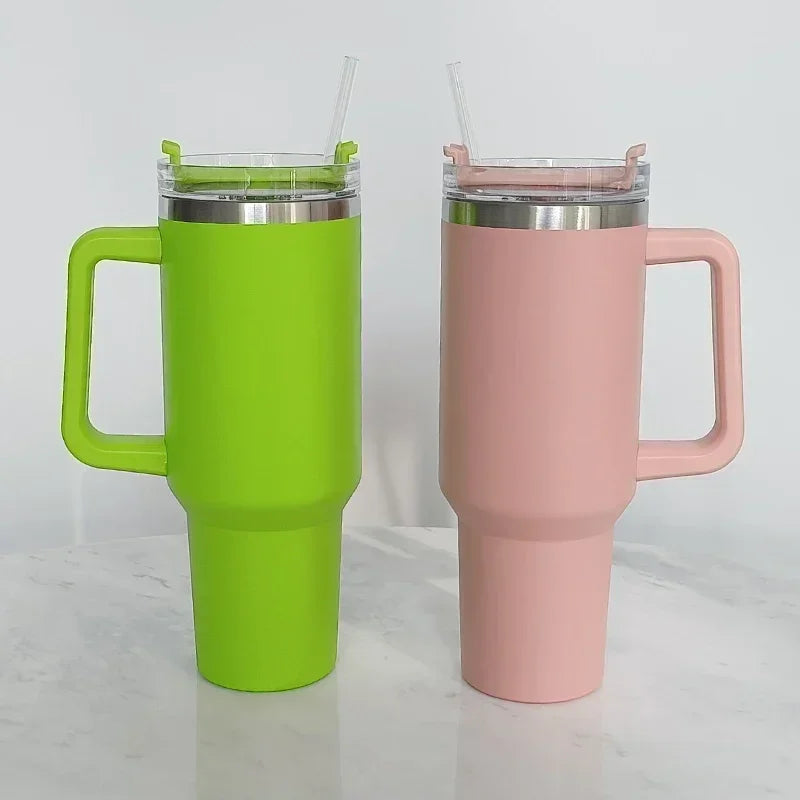 Thermal Tumbler With Lids Straw Coffee Tumbler